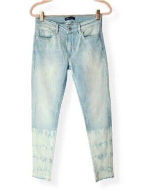 Levi's Blue Empire Skinny Raw Hem Ankle Jeans
